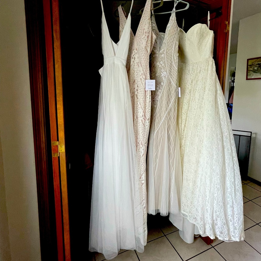 NWT Wedding Dresses: LuLus,RDB & 1  Morilee Poetic Lace dress